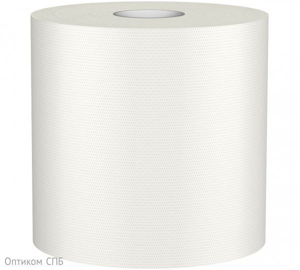 Полотенца бумажные с центральной вытяжкой Veiro Professional Basic KP105, 1-слойные, белые, 300 метров, 6 рулонов в упаковке