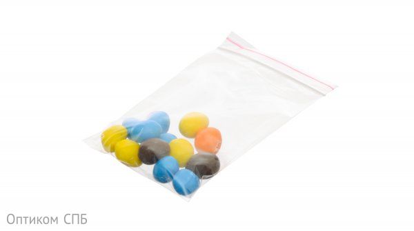Пакет ПВД с замком Zip Lock Optiline, 80х120 мм, 100 штук в упаковке