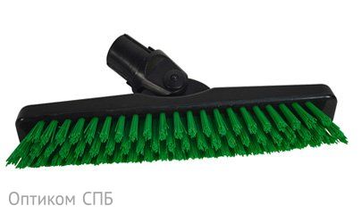 Щетка для межплиточных швов SYR Grout Brush, 230 мм, на шарнире, крепление Interchange, зеленая