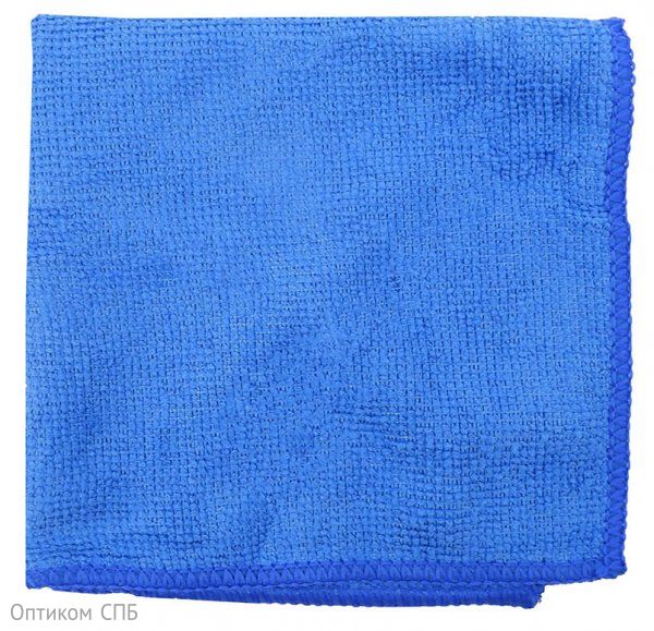Салфетка из микрофибры 30х30 см, 180 г/м2, синяя - фото №1