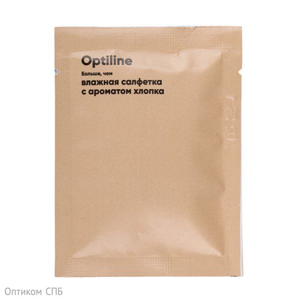 Салфетка влажная "Хлопок" Optiline в индивидуальной крафт упаковке, 1200 штук