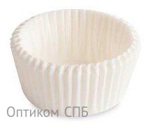 Бумажная форма для выпечки, диаметр 35 мм, высота 20 мм, круглая, белая, 2000 штук