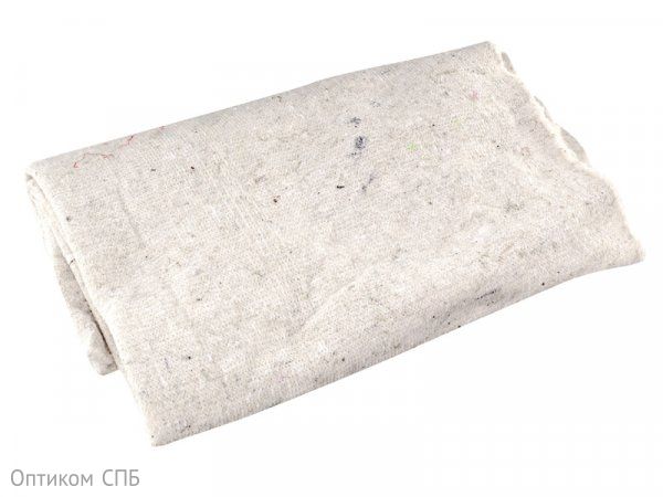 Ткань для пола нетканая (холстопрошивное полотно белое), плотность 200 г/м2, ширина 80 см, 50 м в рулоне
