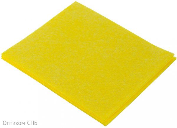 Салфетка хозяйственная Optiline, 30x34 см, вискоза, желтая, 3 штуки