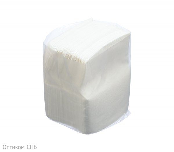 Салфетки бумажные для настольных диспенсеров 18х17 см, 1-слойные, белые, 200 листов в упаковке, в коробке 48 упаковок