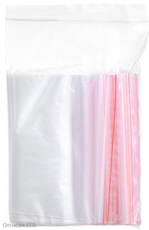 Пакет ПВД с замком Zip Lock Optiline, 150х220 мм, 100 штук