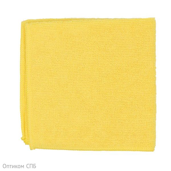 Салфетка из микрофибры 30х30 см, 180 г/м2, желтая - фото №1