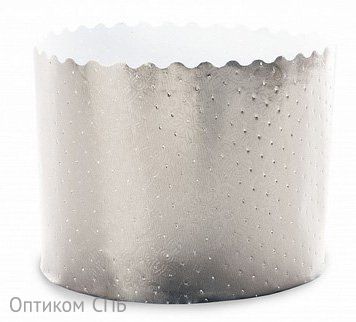 Форма для выпечки кулича Серебряная, диаметр 70 мм, высота 85 мм, 45 штук в упаковке
