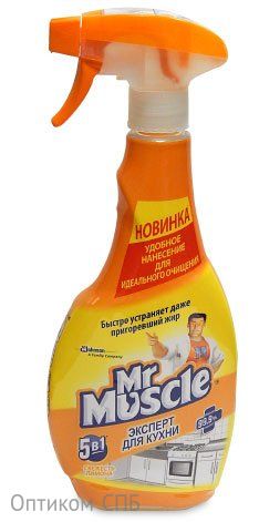 Чистящее средство для кухни Mr. Muscle Эксперт 5 в 1 Курок, 500 мл, 12 штук