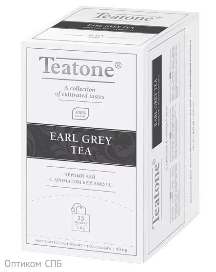 Чай черный Аромат бергамота, Teatone, 15 штук по 1,8 грамм
