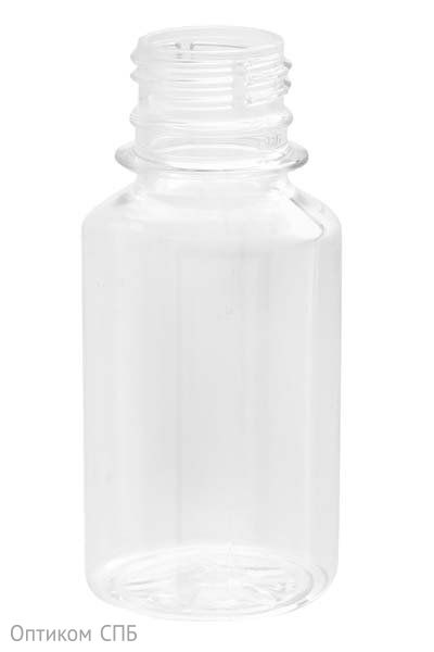 Бутылка ПЭТ без крышки, 100 мл, узкое горло 28 мм, прозрачная, в упаковке 200 штук