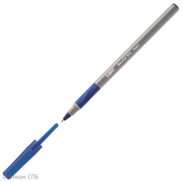 Ручка шариковая BiC Round Stic Exact, синяя, 0,35 мм