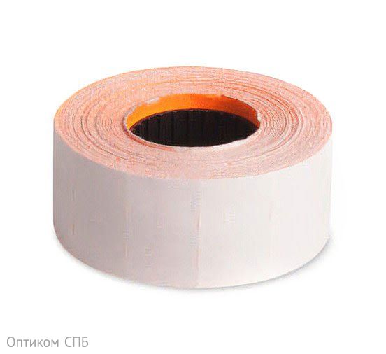 Этикет-лента TOVEL, 26х16 мм, прямая, оранжевая