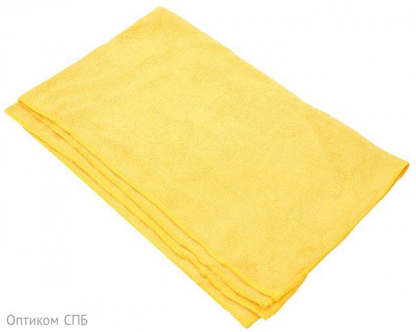Салфетка для пола из микрофибры Optiline 50х80 см, 220 г/м2, желтая - фото №1