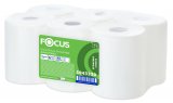 Полотенца бумажные Focus Extra Quick, 1-слойная, втулка 50 мм, белые, 200 метров