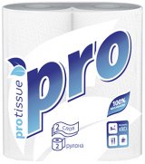Полотенца бумажные PROtissue Premium, белые, 2-слойные, 2 рулона в упаковке