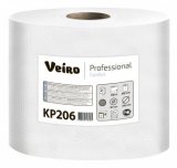 Полотенца бумажные с центральной вытяжкой Veiro Professional Comfort KP206, 2-слойные, белые, 800 листов, 6 рулонов в упаковке