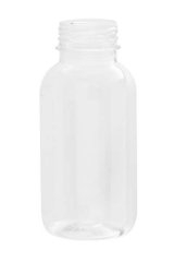 Бутылка без крышки 300 мл, широкое горло 38 мм, гладкая, прозрачная, в полиэтилене, 150 штук