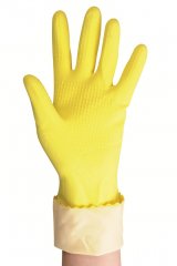 Перчатки резиновые Vileda, размер М, многоцелевые, жёлтый