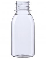 Бутылка без крышки, 100 мл, узкое горло 28 мм, прозрачная, 273 штуки