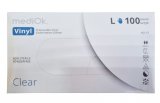Перчатки виниловые неопудренные MediOk, размер L, прозрачные, 100 штук
