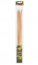 Шампуры бамбуковые квадратные, 400x6x6 мм, 6 штук в ПВХ упаковке