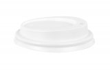 Крышка для стакана, диаметр 80 мм, белая, без носика, 100 штук