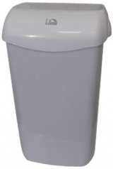 Корзина для мусора с держателем для мешка Lime, 11 литров, пластик, серая