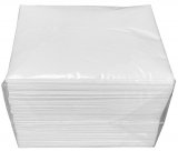 Салфетки бумажные, 20х20 см, 1-слойные, белые, 200 листов, для настольных диспенсеров N14