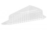 Крышка для контейнера для кусочка торта треугольная, 178х95,6х68 мм, ПЭТ, прозрачная, 700 штук