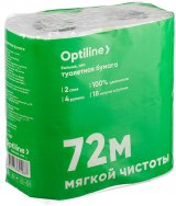 Туалетная бумага Optiline, 2-слойная, 18 метров, 4 рулона в упаковке