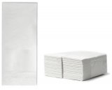 Салфетки Duni, 38х38 см, 2-слойные, 1/8 сложения, белые, 80 листов в упаковке