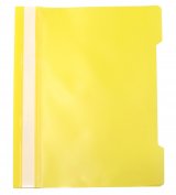 Папка-скоросшиватель пластик Workmate, А4, 120 мкм, желтая с прозрачным верхом