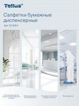 Tellus - Новое имя бренда Торк. Салфетки диспенсерные Tellus Экспресснап изготовлены из 100% переработанного сырья. Плотные, двухслойные, обладают отличными впитывающими свойствами. Мягкие, имеют обновленное тиснение листочком Tellus. Использование совместно с диспенсером закрытого типа системы N4 сокращает расход салфеток на 25 %. Полистовая подача обеспечивает качественную гигиену. Простая система дозаправки позволяет экономить время персонала. Подходят для ресторанов и кафе любого типа. Отвечают высочайшим стандартам качества, позволяют достигать целей устойчивого и эффективного  развития бизнеса. Размер 16х23 см. В пачке 200 листов. Имеют клапан для открывания. Поставляются в картонном коробе по 20 пачек. Размер короба 16,9х41х60 см. Производство Россия.
