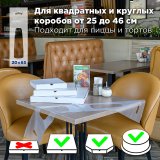 Пакет-переноска предназначена для доставки коробки с пиццей или другим кондитерским изделием размером до 46х46 см. Изготовлена из полиэтилена низкого давления. Оснащена специальными прорезями для размещения коробки любой формы горизонтально без угрозы опрокидывания, обеспечивает надежную фиксацию. Позволяет разместить до 5 коробок одновременно. Прозрачная поверхность подходит для брендирования и нанесения этикеток с информацией. Грузоподъемность до 5 кг. Размеры: 20х65 см. Плотность 35 мкм. В упаковке 100 штук.
