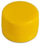 Крышка для бутылки с узким горлом 28 мм, желтая, 4500 штук