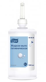 Мыло жидкое гигиеническое картриджное Tork Advanced, 1 литр, S1, 6 штук в упаковке