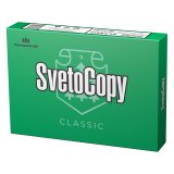 Бумага A4 Svetocopy (Светокопи) является наиболее популярной и востребованной бумагой для делопроизводства. Относится к категории качества C. Отсутствие пылевого отделения, высокая жесткость, идеальная геометрия листа обеспечат бесперебойную работу всего офисного оборудования. Необходимая жесткость позволяет избежать замятия бумаги в принтере, а оптимальная влажность предупреждает скручивание листа. Высокий показатель непрозрачности обеспечивает хорошую читаемость текста даже при двусторонней печати. Бумага А4 прошла тестирование в лабораториях Финляндии, где получила высокую оценку. Соответствует ГОСТ Р 57641-2017.

