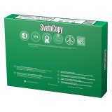 Бумага A4 Svetocopy (Светокопи) является наиболее популярной и востребованной бумагой для делопроизводства. Относится к категории качества C. Отсутствие пылевого отделения, высокая жесткость, идеальная геометрия листа обеспечат бесперебойную работу всего офисного оборудования. Необходимая жесткость позволяет избежать замятия бумаги в принтере, а оптимальная влажность предупреждает скручивание листа. Высокий показатель непрозрачности обеспечивает хорошую читаемость текста даже при двусторонней печати. Бумага А4 прошла тестирование в лабораториях Финляндии, где получила высокую оценку. Соответствует ГОСТ Р 57641-2017.

