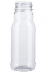 Бутылка без крышки 200 мл, широкое горло 38 мм, прозрачная АПГ, 200 штук