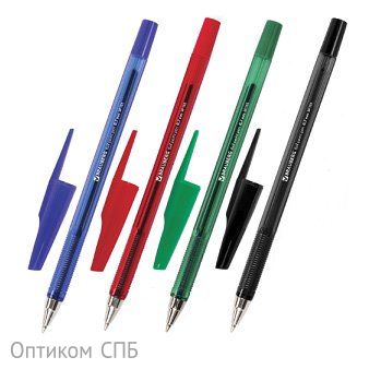 Набор шариковых ручек Brauberg "Black Jack", узел 0,7 мм, линия 0,35 мм, 4 штуки в наборе