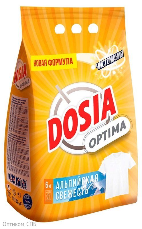 Стиральный порошок Dosia Optima Альпийская свежесть автомат, 6 кг