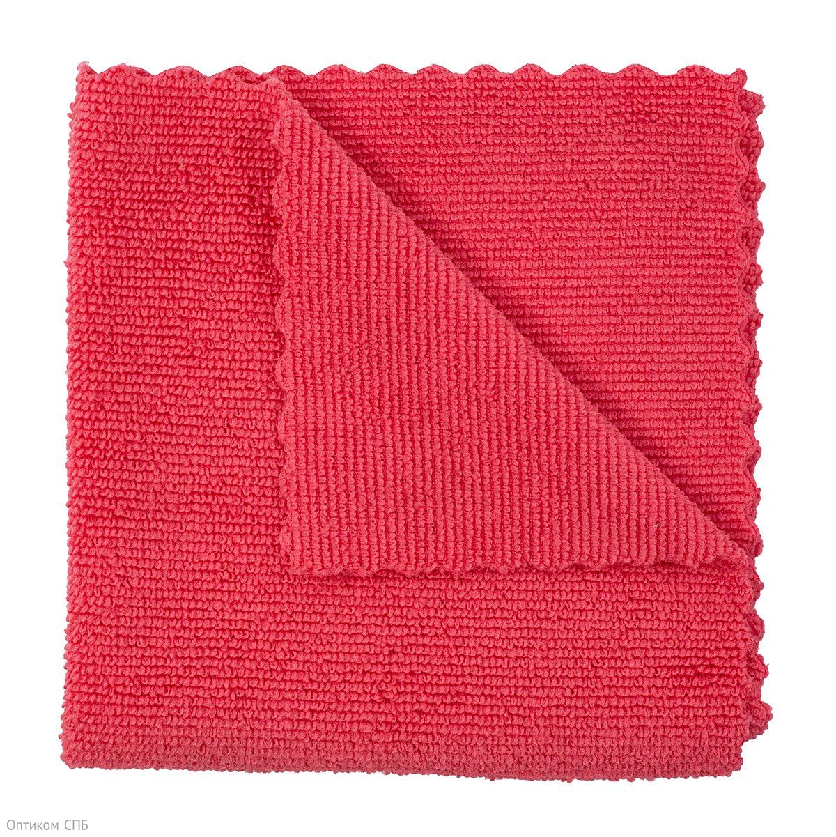 Салфетка из микрофибры 30х30 см, красная