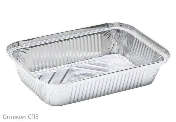 Касалетка прямоугольная 960 мл, 221х159х44 мм, 100 штук (крышка 19-6491)