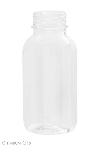Бутылка без крышки 300 мл, широкое горло 38 мм, гладкая, прозрачная, в полиэтилене, 150 штук