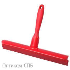 Сгон ручной FBK предназначен для оперативного сбора жидкости с гладких поверхностей столов и стен. Легко и быстро вытирает насухо, не оставляет разводов. Может применяться для сбора мелкого мусора. Корпус сгона выполнен из высокоплотного полипропилена красного цвета. Рабочая пластина изготовлена из износостойкого силикона, обладает высокой эластичностью и долговечностью, плотно прилегает к очищаемой поверхности. Рукоятка имеет отверстие для настенного хранения. 