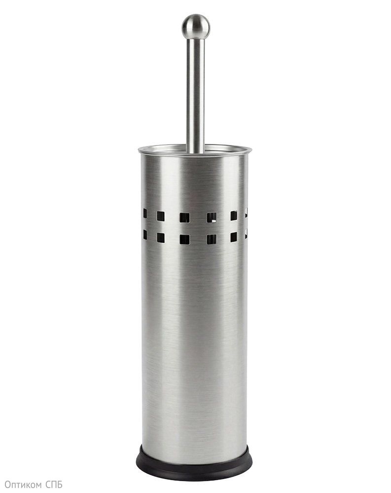 Ёршик для унитаза Optiline с подставкой из нержавеющей стали предназначен для очистки унитаза и поддержания гигиены в санузле. Ёршик оснащен жесткой щетиной, эффективно удаляет загрязнения и налет с поверхности унитаза. Эргономичная ручка обеспечивает комфортный захват и удобство в работе. Металлическая подставка обеспечивает гигиеничное хранение ёршика, предотвращает контакт щетины с полом и способствует быстрому высыханию после использования. Выполнена из высококачественной нержавеющей стали с глянцевой поверхностью, которая придает изделию элегантный внешний вид и обеспечивает долговечность. Прочная металлическая конструкция устойчива к коррозии, воздействию влаги и чистящих средств. Глянцевая поверхность легко очищается и сохраняет привлекательный внешний вид на протяжении длительного времени использования. Напольное расположение позволяет разместить ёршик в любом удобном месте санузла. Устойчивое основание подставки исключает опрокидывание во время использования. Компактные размеры позволяют разместить ёршик даже в небольших помещениях. Серебристый цвет гармонично сочетается с различными стилями интерьера ванной комнаты. Ёршик с подставкой поставляется в цветной картонной коробке.
