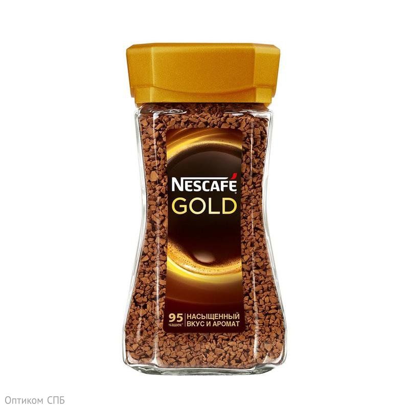 Кофе растворимый сублимированный Nescafe Gold (Нескафе голд) — один из самых известных растворимых кофейных напитков! Его богатый, насыщенный аромат и глубокий вкус невозможно ни с чем перепутать, но так легко узнать из множества вариантов. Nescafe Gold создает особую, приятную атмосферу, окружая волнующим ароматом и благородным вкусом. Nescafe Gold создан лучшими кофейными экспертами из отборных зерен робусты и арабики. Он остается популярным и любимым многими поклонниками кофе по сей день. Чашка горячего крепкого напитка привычно сопровождает и тихим спокойным утром, и на шумных встречах, и в загруженные работой будни. Nescafe потребляют более чем в 180 странах мира.
Готовится кофе растворимый Nescafe Gold просто. В зависимости от желаемой крепости добавьте в чашку 1-2 чайные ложки кофе и залейте горячей водой, но не кипятком. Сахар, сливки, молоко добавьте по желанию, и напиток готов. Большая вакуумная упаковка позволит вам наслаждаться им довольно долго, а также отлично подходит для использования в больших коллективах, офисах, местах общественного питания и на различных предприятиях. Состав: 100% натуральный кофе. Степень обжарки: средняя.