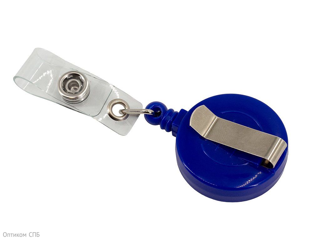 Держатель для бейджа Workmate с рулеткой, синий