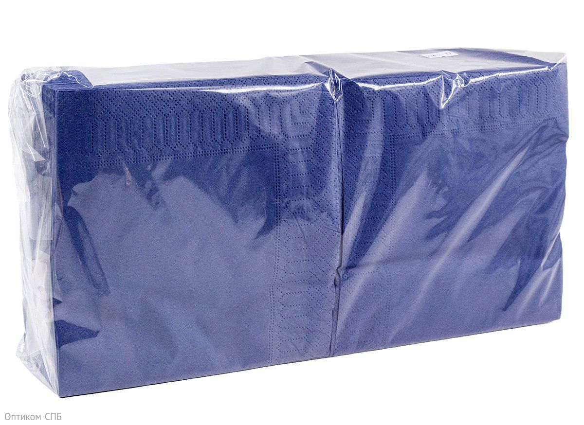 Салфетки бумажные предназначены для сервировки стола и поддержания гигиены во время приема пищи. Изготовлены из качественной целлюлозы, мягкие и прочные. Двухслойная структура салфеток обеспечивает высокую впитывающую способность. Размер 33х33 см оптимален для комфортного применения как в домашних условиях, так и в заведениях общественного питания. Салфетки легко разворачиваются, не рвутся при использовании. Насыщенный синий цвет салфеток позволяет создать стильную сервировку стола, подходит для тематических мероприятий, корпоративных событий и повседневного использования. Яркая расцветка не выгорает, сохраняет первоначальный вид в течение всего срока хранения.

В упаковке 200 листов, что обеспечивает длительное использование и экономичный расход. Компактная упаковка удобна для хранения и транспортировки. Салфетки подходят для использования в ресторанах, кафе, столовых, офисах, детских учреждениях и дома.